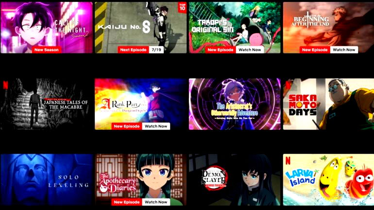 Netflix says half of global users now watch anime
