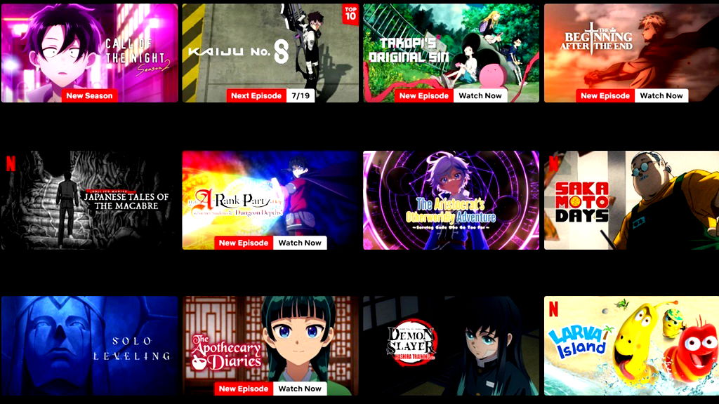 Netflix says half of global users now watch anime