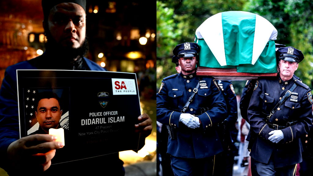 South Asian NYPD officer killed in mass shooting is honored nationwide
