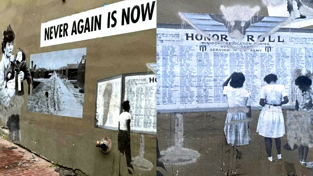 Mural honoring Japanese Americans vandalized again in Seattle’s Chinatown