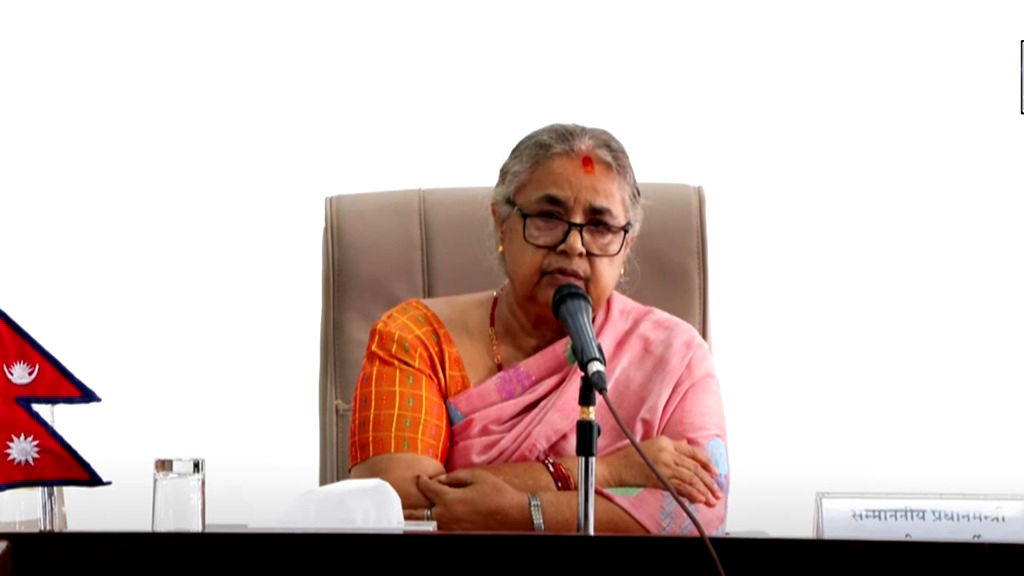 Nepal names its 1st female prime minister