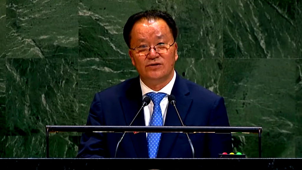 North Korea uses rare UN appearance to disavow nuclear disarmament